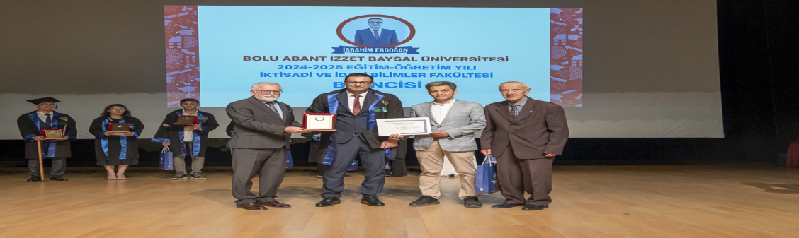 Fakültemiz Birincisi İbrahim ERDOĞAN'ı tebrik ederiz.